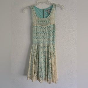 American rag light blue and cream lace dress